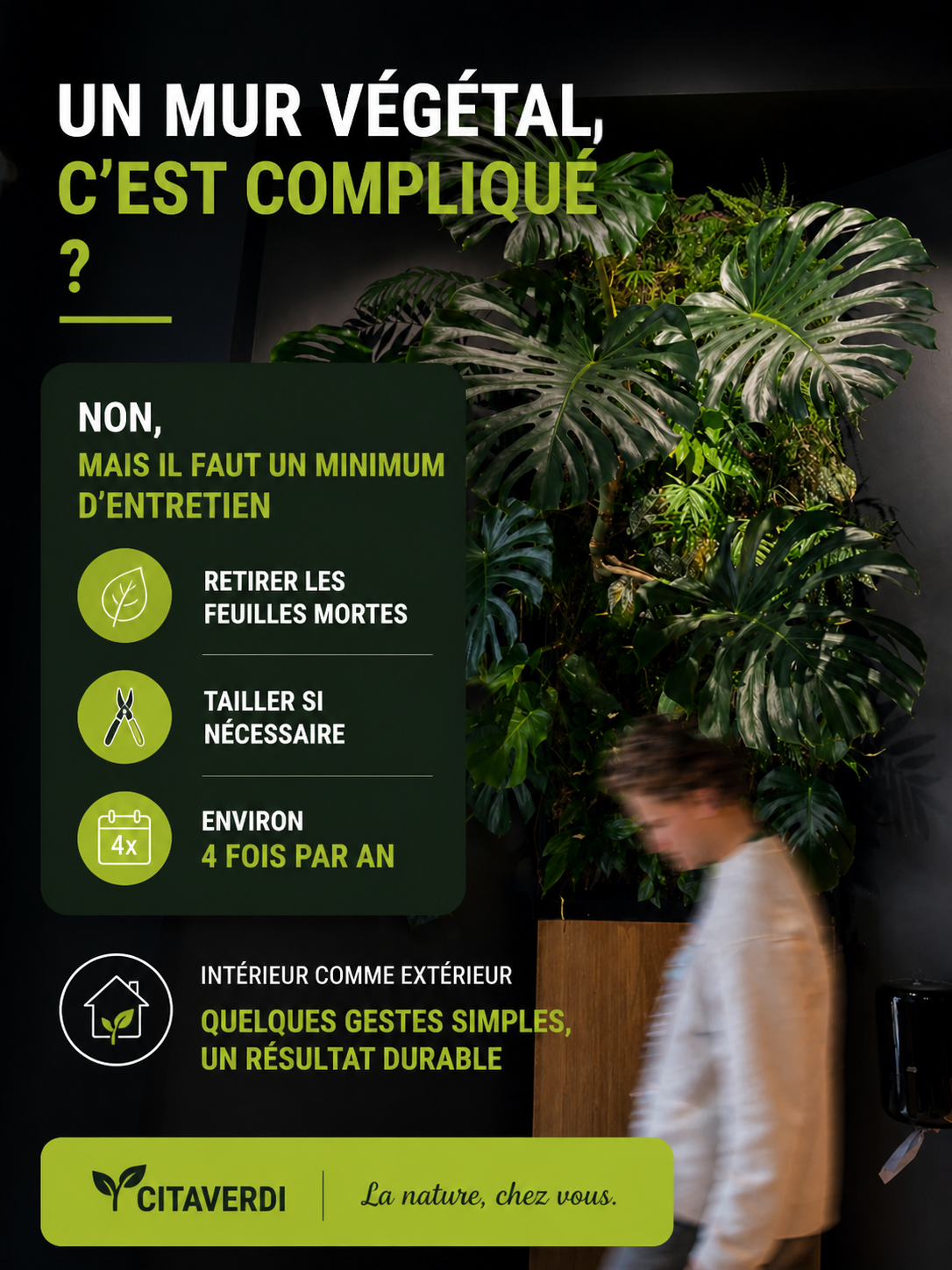 FAQ Est-ce qu'un mur végétal est compliqué à entretenir?